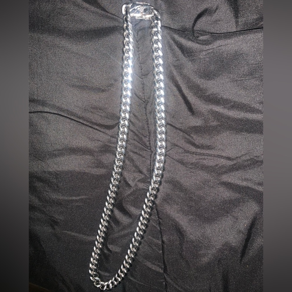 Sterling silver Cuban link chain
